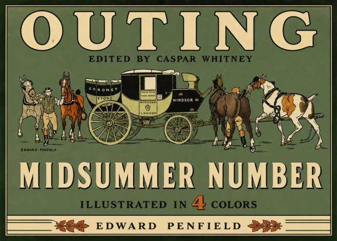 Edward Penfield Outing - Midsummer Number No3 - Poster