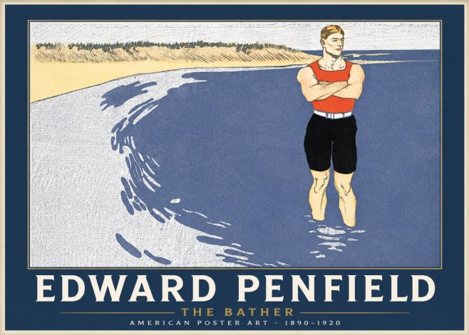 Edward Penfield The Bather No1 - Poster