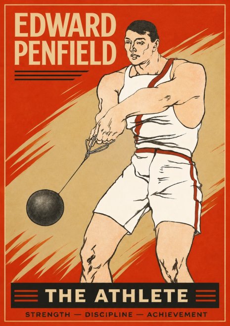 Edward Penfield The Athlete No2 - Poster