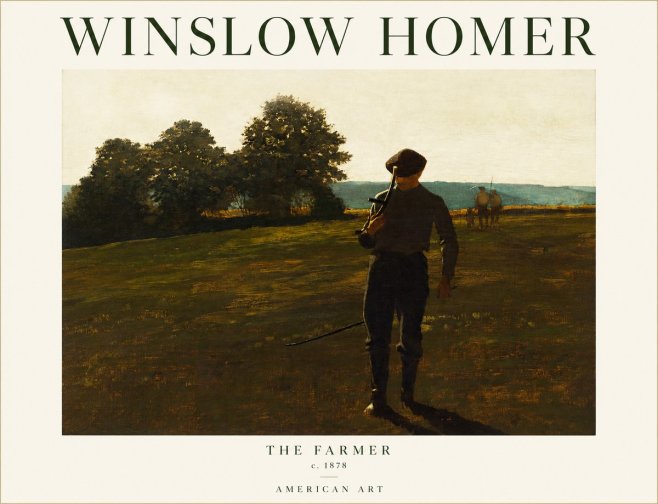 Winslow Homer The Farmer No1 - Poster