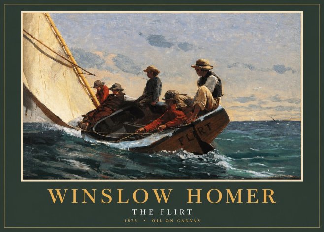 Winslow Homer The Flirt No2 - Poster