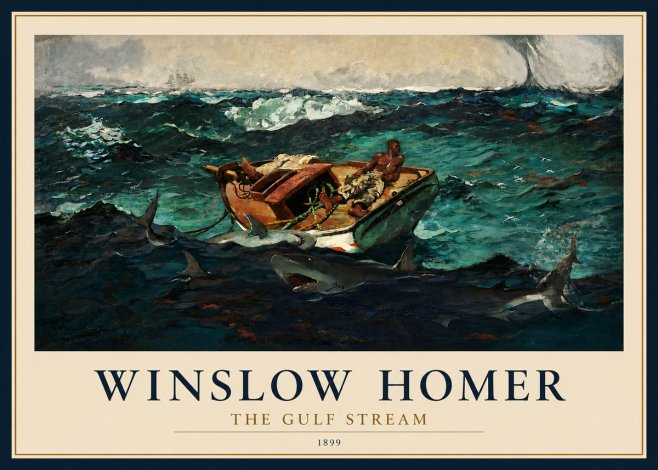 Winslow Homer The Gulf Stream No2 - Poster
