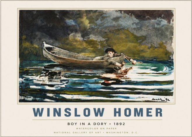 Winslow Homer Boy in a Dory No6 - Poster
