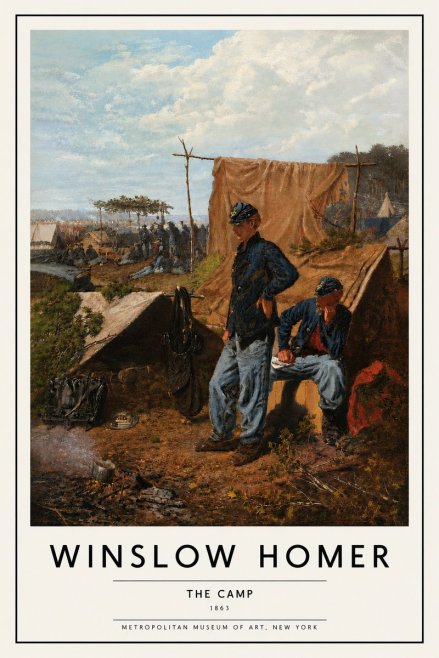 Winslow Homer The Camp No5 - Poster