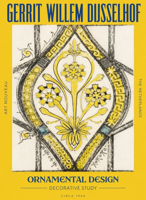 Gerrit Willem Dijsselhof Ornamental Design No6 - Poster