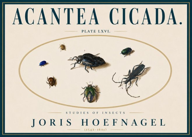 Joris Hoefnagel Acanthia Cicada No6 - Poster