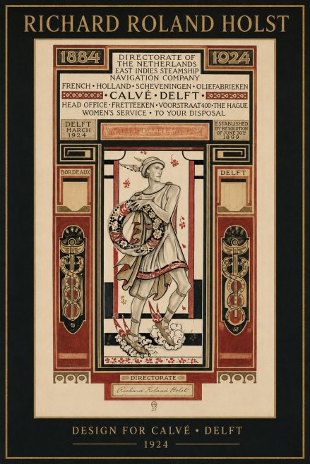 Richard Roland Holst Design for Calvé • Delft No2 - Poster