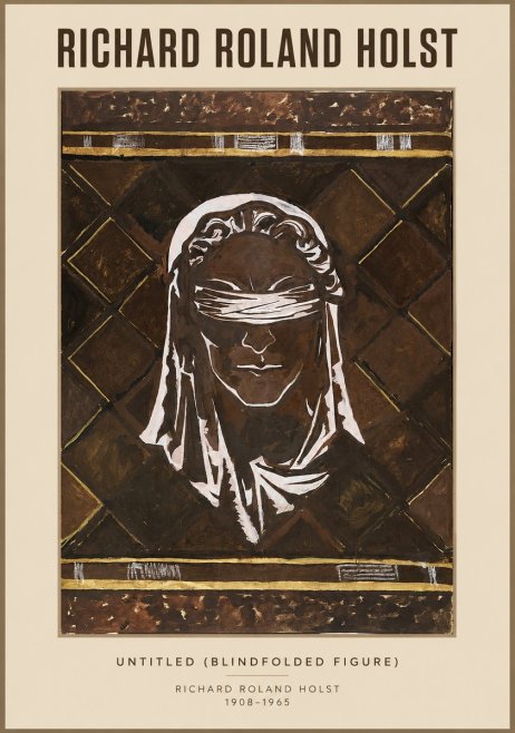 Richard Roland Holst Untitled (Blindfolded Figure) No1 - Poster