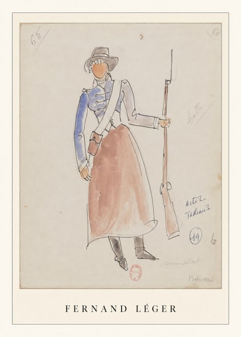 Fernand Léger Jeune Soldat No2 - Poster