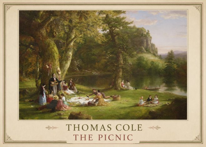 Thomas Cole The Picnic No2 - Poster