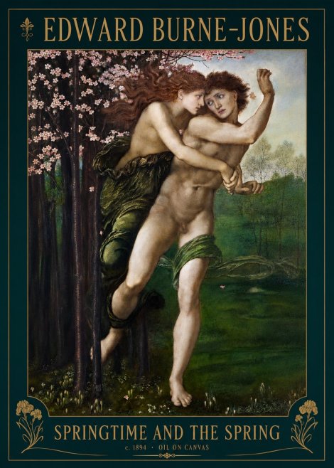 Edward Burne-Jones Springtime and the Spring No2 - Poster