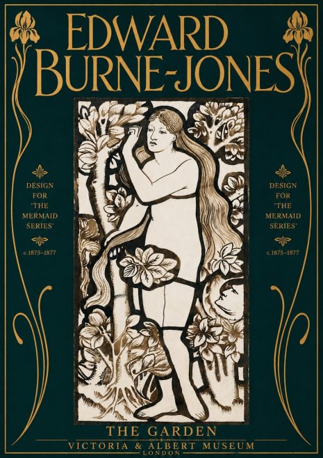 Edward Burne-Jones The Garden No4 - Poster