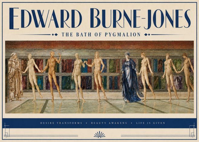 Edward Burne-Jones The Bath of Pygmalion No5 - Poster