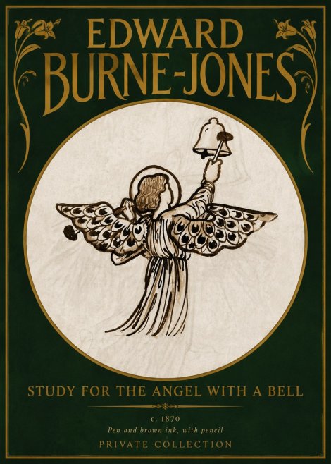 Edward Burne-Jones Study for the Angel with a Bell No4 - Poster