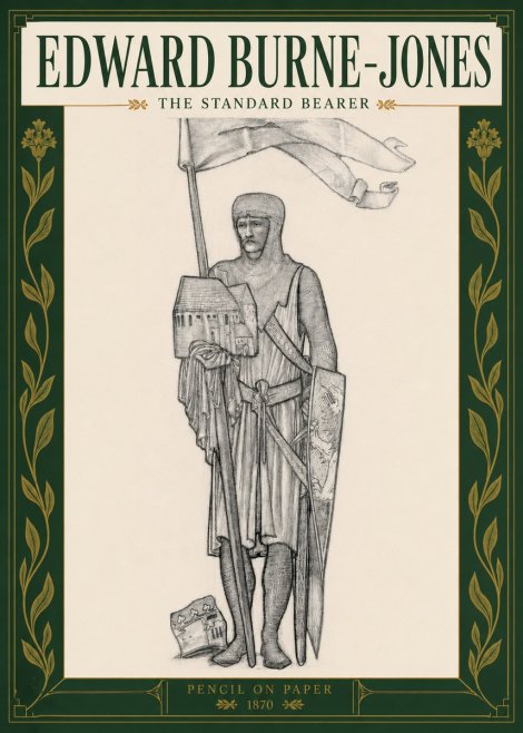 Edward Burne-Jones The Standard Bearer No3 - Poster