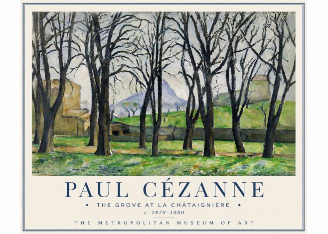 Paul Cézanne The Grove at La Châtaignière No3 - Poster