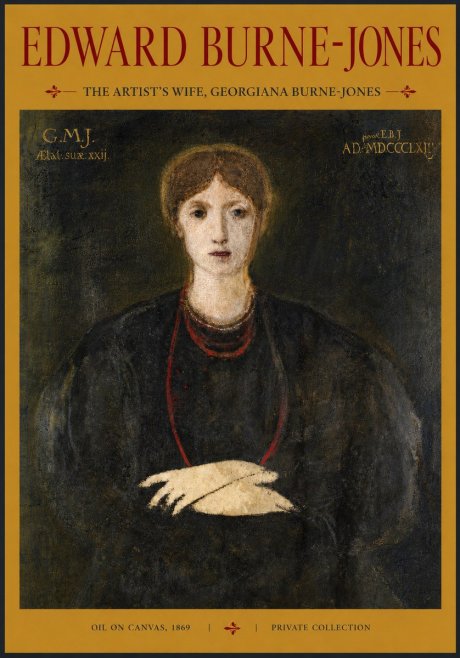 Edward Burne-Jones The Artist's Wife, Georgiana Burne-jones No3 - Poster