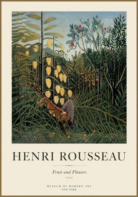 Rousseau Fruit and Flowers No1 - Poster