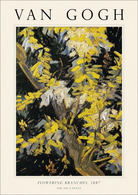 Van Gogh Flowering Branches, 1887 No1 - Poster