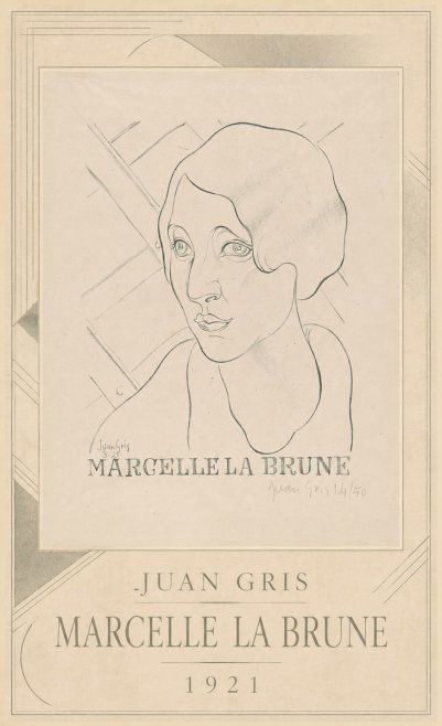 Juan Gris Marcelle La Brune II No3 - Poster