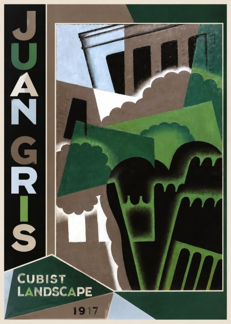 Juan Gris Cubist Landscape No2 - Poster