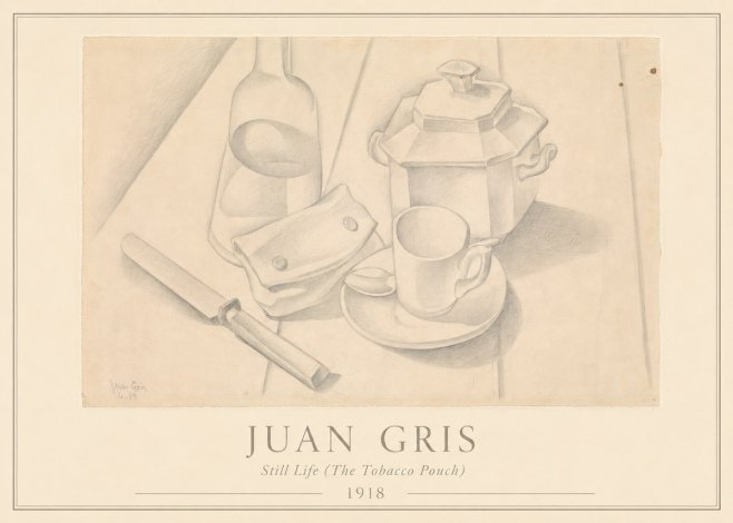 Juan Gris Still Life (the Tobacco Pouch) No3 - Poster
