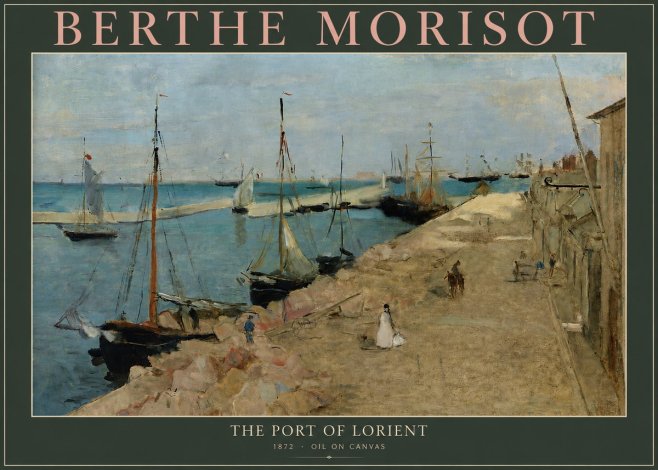 Berthe Morisot The Port of Lorient No3 - Poster