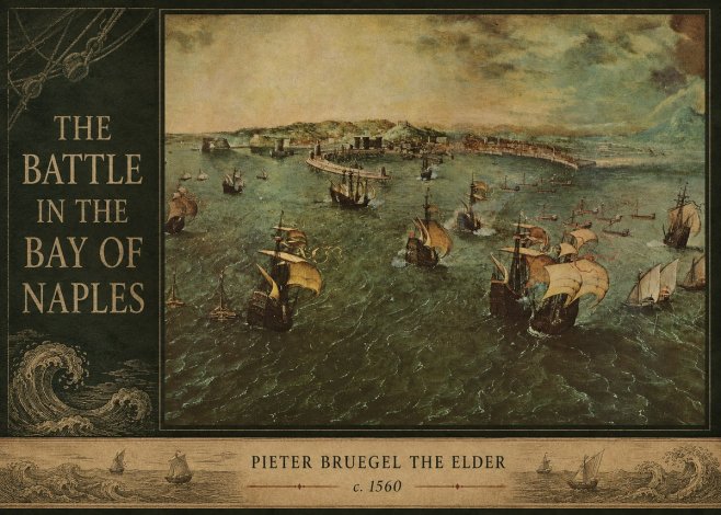 Pieter Bruegel The Battle in the Bay of Naples No3 - Poster