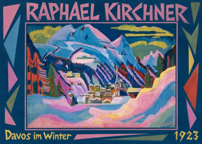 Raphael Kirchner Davos Im Winter No1 - Poster