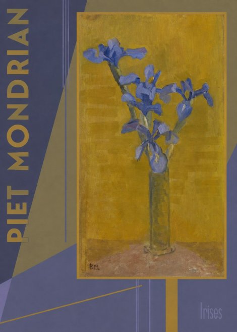Piet Mondrian Irises No4 - Poster