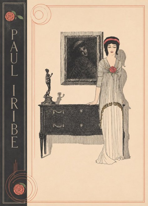 Paul Iribe Woman with Rose No2 - Poster