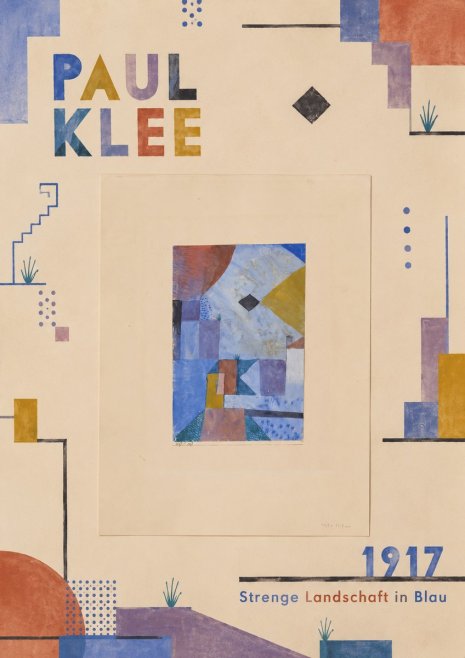 Paul Klee Strenge Landschaft in Blau No6 - Poster