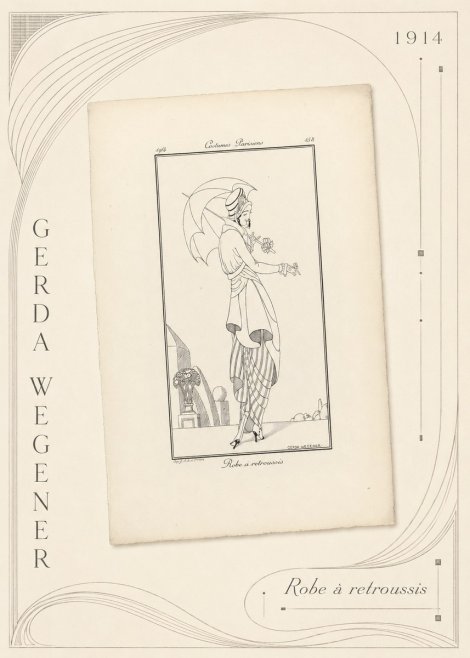 Gerda Wegener Robe À Retroussis No5 - Poster