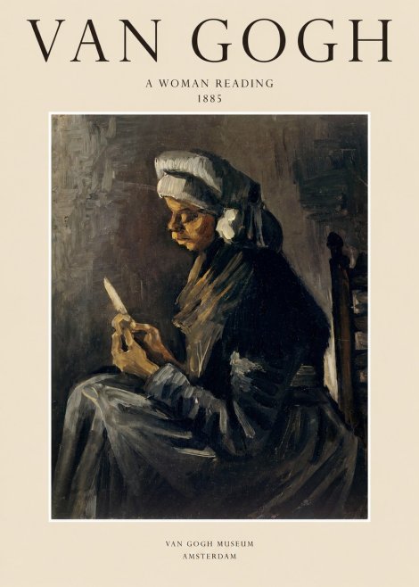 Van Gogh A Woman Reading No1 - Poster
