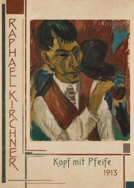 Raphael Kirchner Kopf Mit Pfeife No2 - Poster