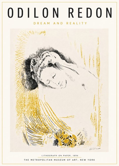 Odilon Redon Dream and Reality No5 - Poster