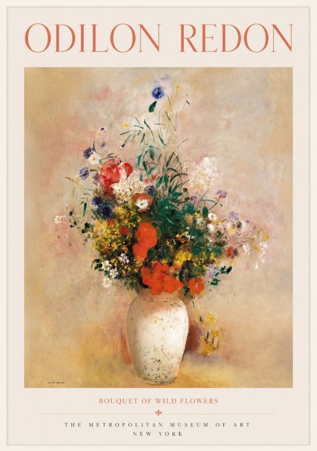 Odilon Redon Bouquet of Wild Flowers II No1 - Poster
