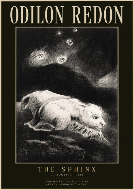 Odilon Redon The Sphinx No2 - Poster