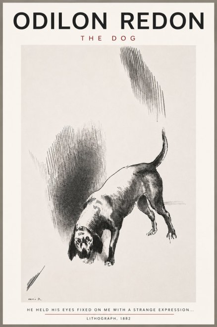 Odilon Redon The Dog No4 - Poster