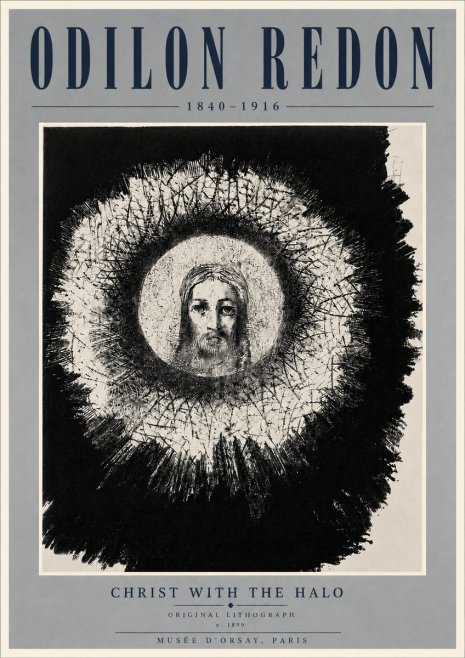 Odilon Redon Christ with the Halo No6 - Poster