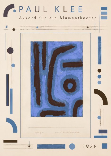 Paul Klee Akkord Für Ein Blumentheater No4 - Poster