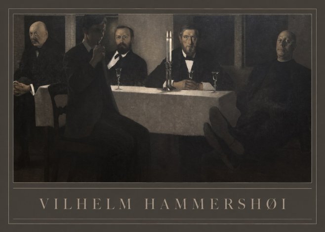 Vilhelm Hammershøi Five Portraits II No1 - Poster