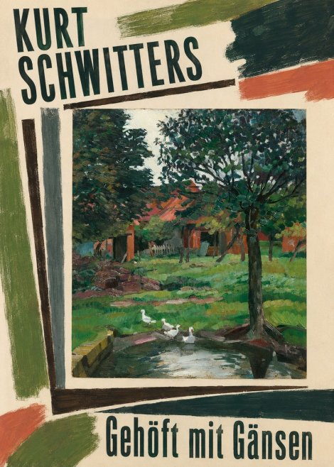 Kurt Schwitters Gehöft Mit Gänsen No2 - Poster
