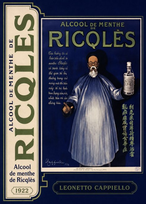 Leonetto Cappiello Alcool De Menthe De Ricqlès II No5 - Poster