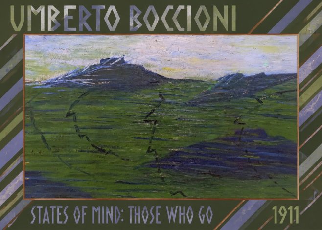 Umberto Boccioni States of Mind: Those Who Go No1 - Poster