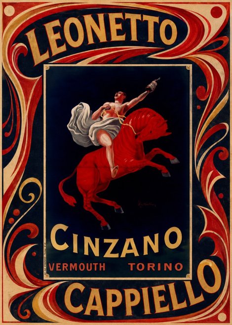 Leonetto Cappiello Cinzano Vermouth No5 - Poster