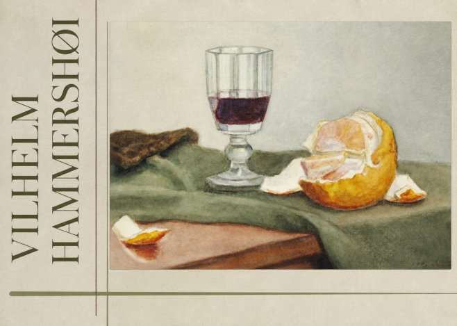 Vilhelm Hammershøi Still Life with Wine Glass and Orange No3 - Poster