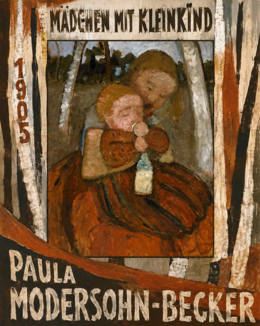 Paula Modersohn-Becker Mädchen Mit Kleinkind I No6 - Poster