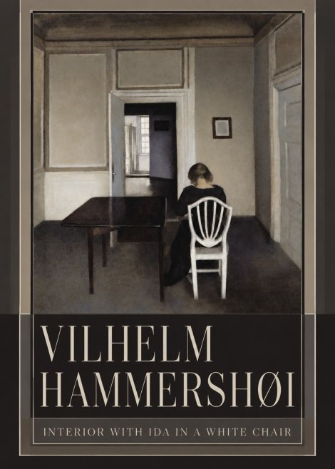 Vilhelm Hammershøi Interior with Ida in a White Chair No5 - Poster
