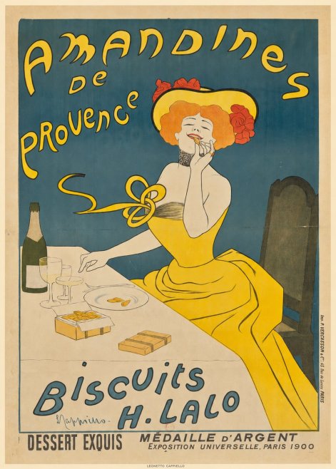 Leonetto Cappiello Amandines De Provence Biscuits H. Lalo II No6 - Poster